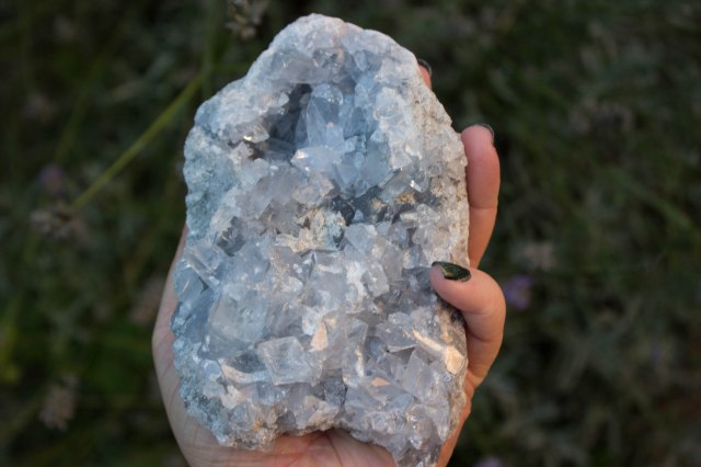 Celestite Crystal Meaning, Large Celestine Gemstone,, Crystal Healing, Lunar Drops